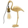 Mauro Ferretti lámpara de mesa Flamingo E27 13x11.5x39.5 cm oro