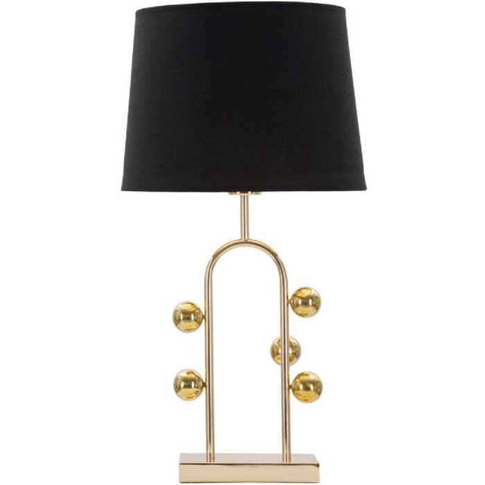 Mauro Ferretti lámpara de mesa burbuja E27 Ø 32,5x61 cm oro negro