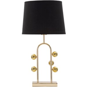 Mauro Ferretti lámpara de mesa burbuja E27 Ø 32,5x61 cm oro negro