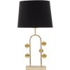 Mauro Ferretti lámpara de mesa burbuja E27 Ø 32,5x61 cm oro negro