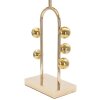 Mauro Ferretti lámpara de mesa burbuja E27 Ø 32,5x61 cm oro negro
