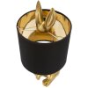 Mauro Ferretti lámpara de mesa conejo E27 Ø 20x43 cm oro negro