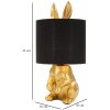 Mauro Ferretti lámpara de mesa conejo E27 Ø 20x43 cm oro negro