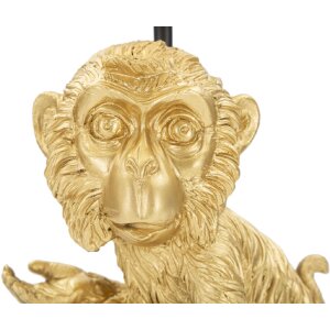 Mauro Ferretti lámpara de mesa sitting monkey E27 Ø 20x51,5 cm oro negro