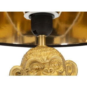 Mauro Ferretti lámpara de mesa monkey mum E27 Ø 30x49 cm oro negro