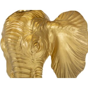 Mauro Ferretti lámpara de mesa elefante E27 Ø 32x59 cm oro negro