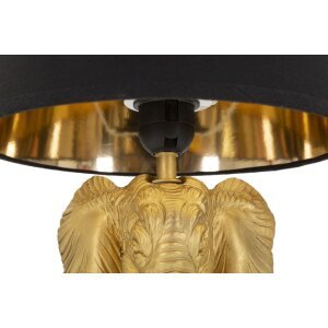 Mauro Ferretti lámpara de mesa elefante E27 Ø 25x43 cm oro negro