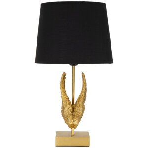 Mauro Ferretti lámpara de mesa ala E27 Ø 25x45 cm oro negro
