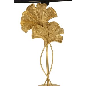 Mauro Ferretti lámpara de mesa flujo E27 Ø 30x63 cm oro negro