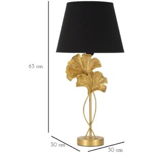 Mauro Ferretti lámpara de mesa flujo E27 Ø 30x63 cm oro negro