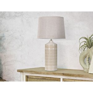 Mauro Ferretti lámpara de mesa Schaubilder E27 Ø 30x55 cm crema