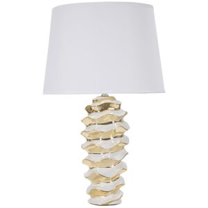 Mauro Ferretti lámpara de mesa Glam-Weltraum E27 Ø 33x53 cm oro blanco