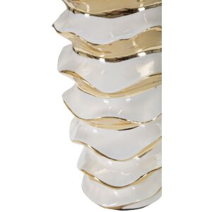 Mauro Ferretti lámpara de mesa Glam-Weltraum E27 Ø 33x53 cm oro blanco
