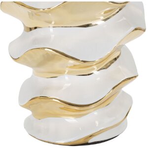 Mauro Ferretti lámpara de mesa Glam-Weltraum E27 Ø 33x53 cm oro blanco
