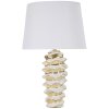 Mauro Ferretti lámpara de mesa Glam-Weltraum E27 Ø 33x53 cm oro blanco