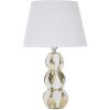 Mauro Ferretti lámpara de mesa Glam Balls E27 Ø 28x46 cm oro blanco