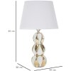 Mauro Ferretti lámpara de mesa Glam Balls E27 Ø 28x46 cm oro blanco