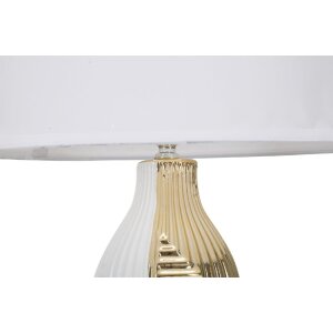 Mauro Ferretti lámpara de mesa Glam Line E27 Ø 33x54 cm oro blanco