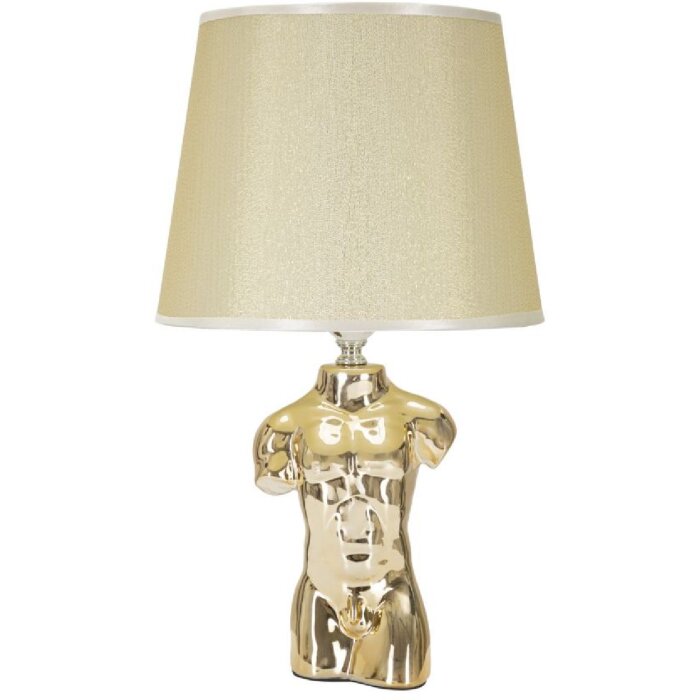 Mauro Ferretti lámpara de mesa Glam man E27 25x42,5 cm oro