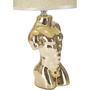 Mauro Ferretti lámpara de mesa Glam man E27 25x42,5 cm oro