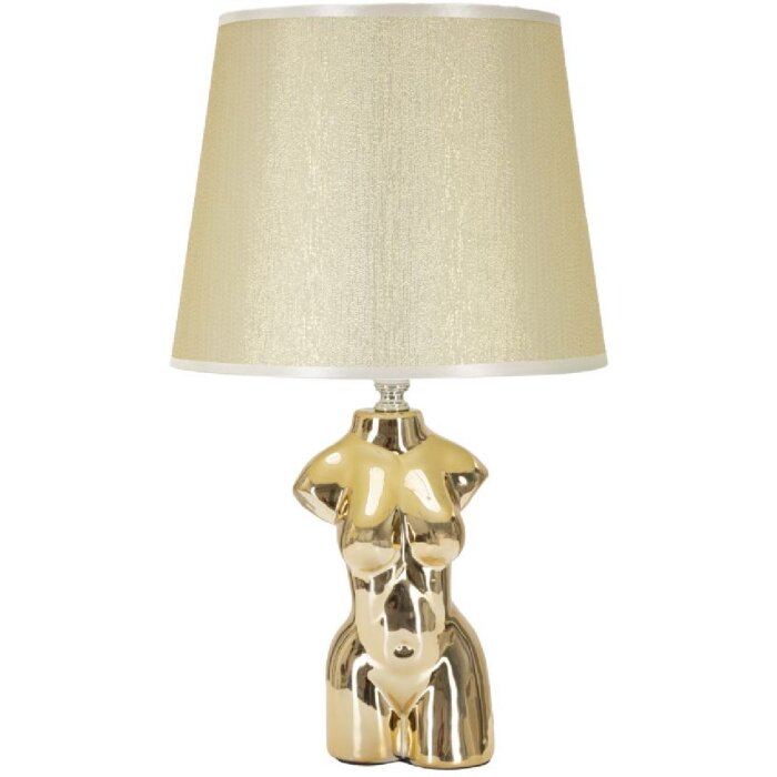 Mauro Ferretti lámpara de mesa Glam Frau E27 Ø 25x39,5 cm oro