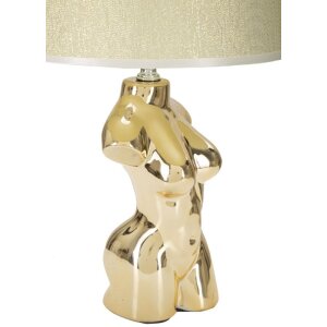 Mauro Ferretti lámpara de mesa Glam Frau E27 Ø 25x39,5 cm oro