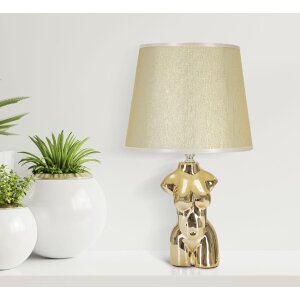 Mauro Ferretti lámpara de mesa Glam Frau E27 Ø 25x39,5 cm oro