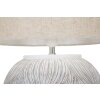 Mauro Ferretti lámpara de mesa Atene E27 Ø 38x59 cm blanco lavado marrón