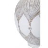 Mauro Ferretti lámpara de mesa Atene E27 Ø 38x59 cm blanco lavado marrón