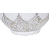 Mauro Ferretti lámpara de mesa Atene E27 Ø 38x59 cm blanco lavado marrón