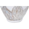 Mauro Ferretti lámpara de mesa Atene oval E27 Ø 38x67 cm blanco lavado marrón