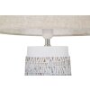 Mauro Ferretti lámpara de mesa Nairobi E27 Ø 35x60,5 cm blanco lavado marrón
