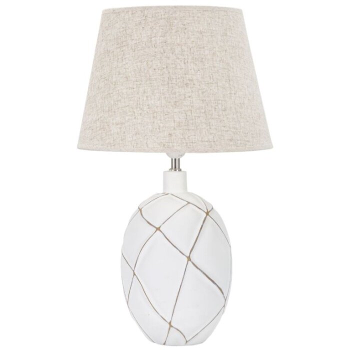 Mauro Ferretti lámpara de mesa líneas E27 Ø 35x60 cm blanco lavado
