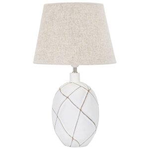 Mauro Ferretti lámpara de mesa líneas E27 Ø 35x60 cm blanco lavado
