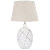 Mauro Ferretti lámpara de mesa líneas E27 Ø 35x60 cm blanco lavado