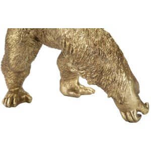 Mauro Ferretti Gorilla lámpara de mesa E14 22.5x16x40 cm oro