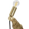 Mauro Ferretti Gorilla lámpara de mesa E14 22.5x16x40 cm oro