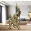 Mauro Ferretti Gorilla lámpara de mesa E14 22.5x16x40 cm oro