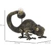 Mauro Ferretti lámpara de mesa lagarto E14 37,5x16,5x22 cm negro oro