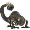 Mauro Ferretti lámpara de mesa lagarto E14 37,5x16,5x22 cm negro oro