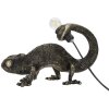 Mauro Ferretti lámpara de mesa lagarto E14 37,5x16,5x22 cm negro oro