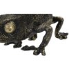 Mauro Ferretti lámpara de mesa lagarto E14 37,5x16,5x22 cm negro oro