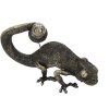 Mauro Ferretti lámpara de mesa lagarto E14 37,5x16,5x22 cm negro oro