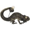 Mauro Ferretti lámpara de mesa lagarto E14 37,5x16,5x22 cm negro oro