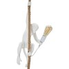 Mauro Ferretti lámpara de techo mono E27 Ø 27x32x60 cm blanco marrón