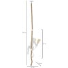 Mauro Ferretti lámpara de techo mono E27 Ø 27x32x60 cm blanco marrón