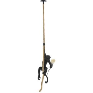 Mauro Ferretti lámpara de techo mono E27 Ø 27x32x60 cm negro marrón