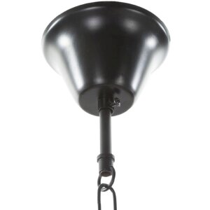 Mauro Ferretti plafón cuerda círculo 6 luces E27 Ø 64x90 cm marrón negro