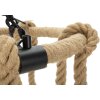Mauro Ferretti plafón cuerda círculo 6 luces E27 Ø 64x90 cm marrón negro