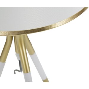Mauro Ferretti lámpara de mesa Triply E27 Ø 28x57 cm oro blanco